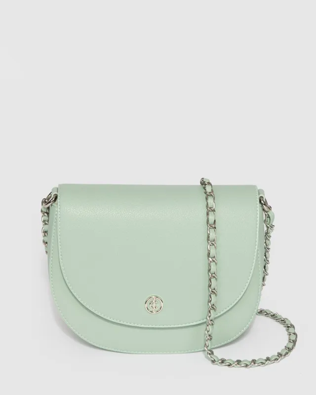 Green Sadie Saddle Bag sold by Collete Hayman