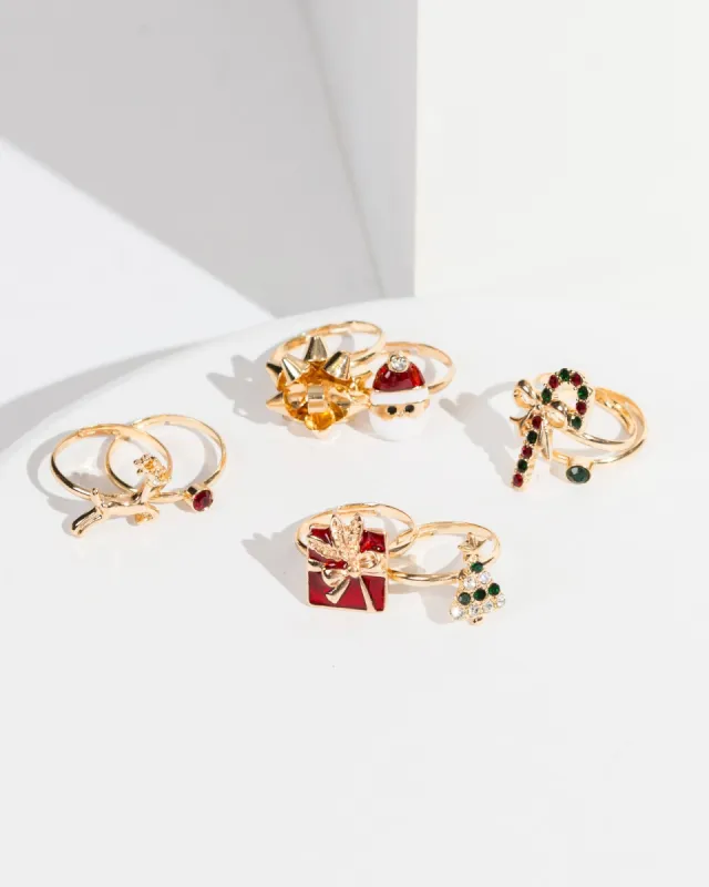 Gold Christmas Icons Ring Pack sold by Collete Hayman