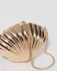 Gold Metal Shaped Clutch Bag sold by Collete Hayman