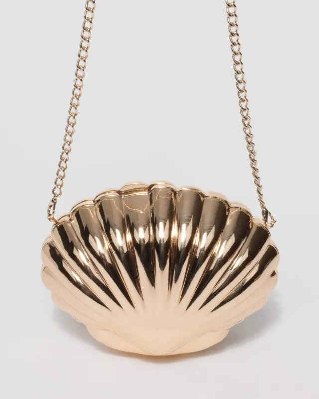 Gold Metal Shaped Clutch Bag sold by Collete Hayman