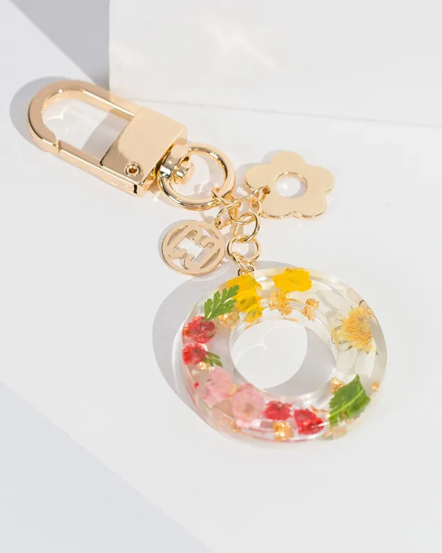 O - Initial Bag Charm Flower sold by Collete Hayman