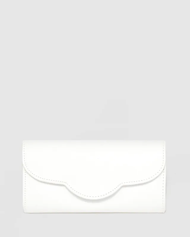 White Verna Clutch Bag sold by Collete Hayman