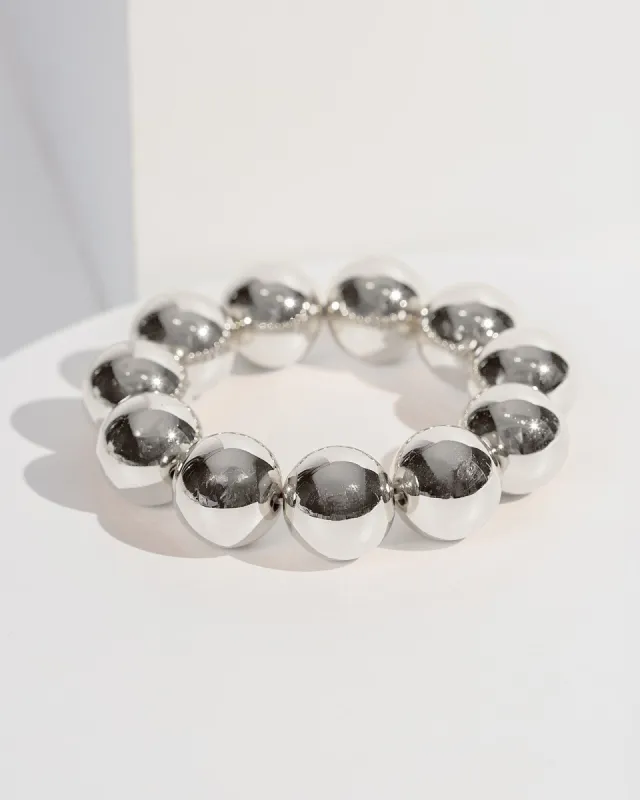 Silver Chunky Ball Bead Bracelet sold by Collete Hayman