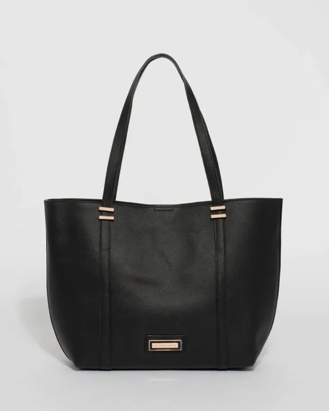 Black Sabina Tote Bag sold by Collete Hayman
