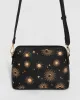 Black Embroidered Star Crossbody Bag sold by Collete Hayman