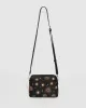 Black Embroidered Star Crossbody Bag sold by Collete Hayman