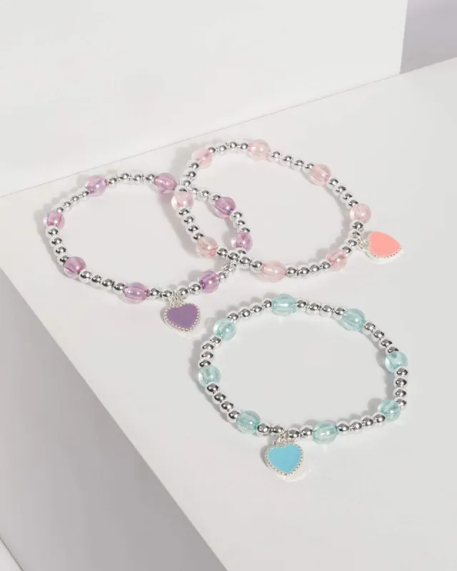 Multi Glitter Hearts Multi Bracelet sold by Collete Hayman