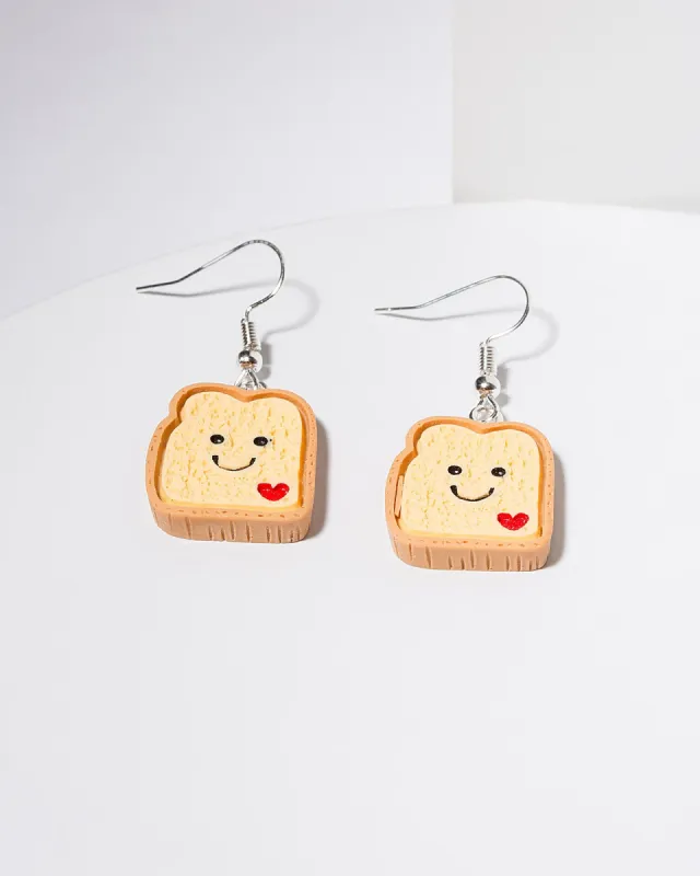 Brown Toast Hook Drop Earrings sold by Collete Hayman