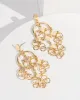Gold Diamond Chain Dangle Stud Earrings sold by Collete Hayman