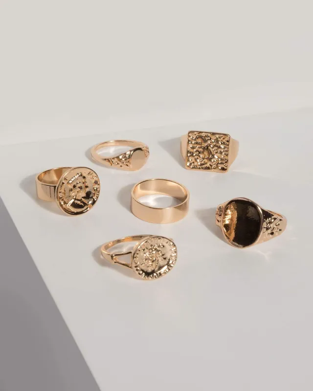 Gold Signet Ring Set sold by Collete Hayman