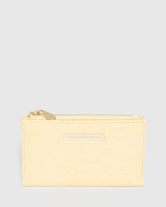 Selena Zip Yellow Wallet sold by Collete Hayman