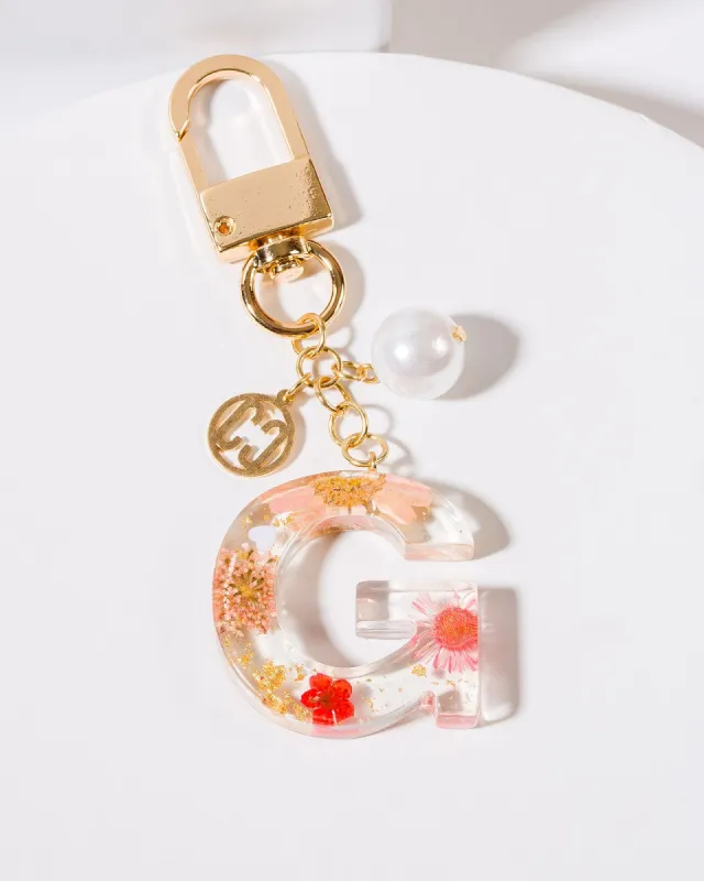 G - Initial Bag Charm Pearl sold by Collete Hayman