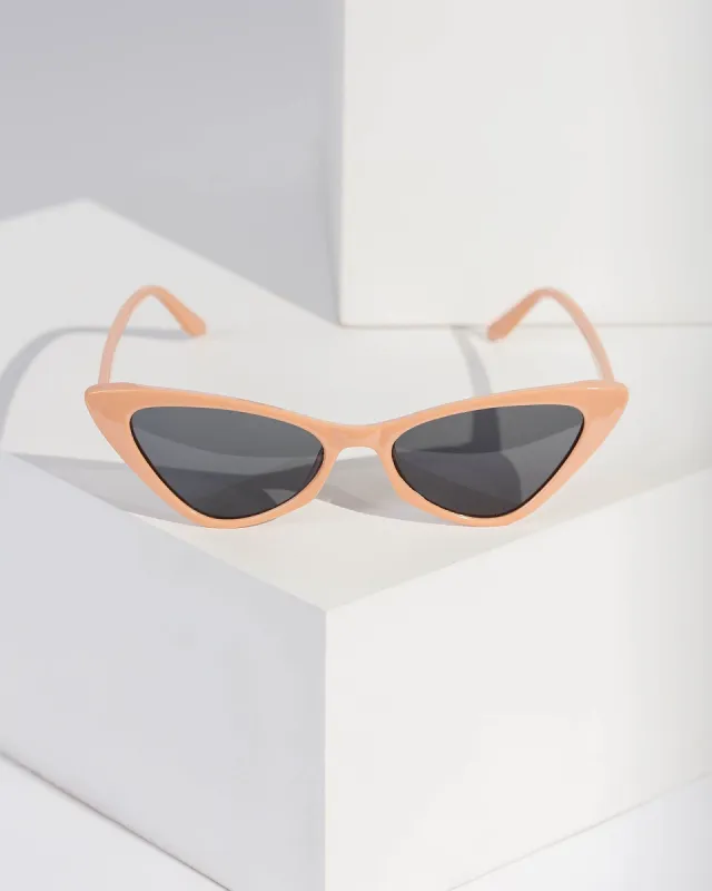 Blush Elongated Oval Sunglasses sold by Collete Hayman