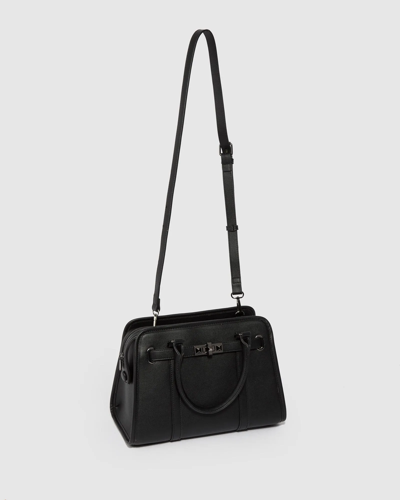 Black Lynne Webbing Tote Bag sold by Collete Hayman product image thumbnail 5