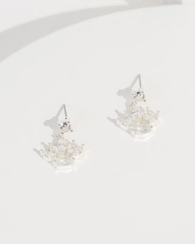 Silver Cubic Zirconia Mini Earrings sold by Collete Hayman