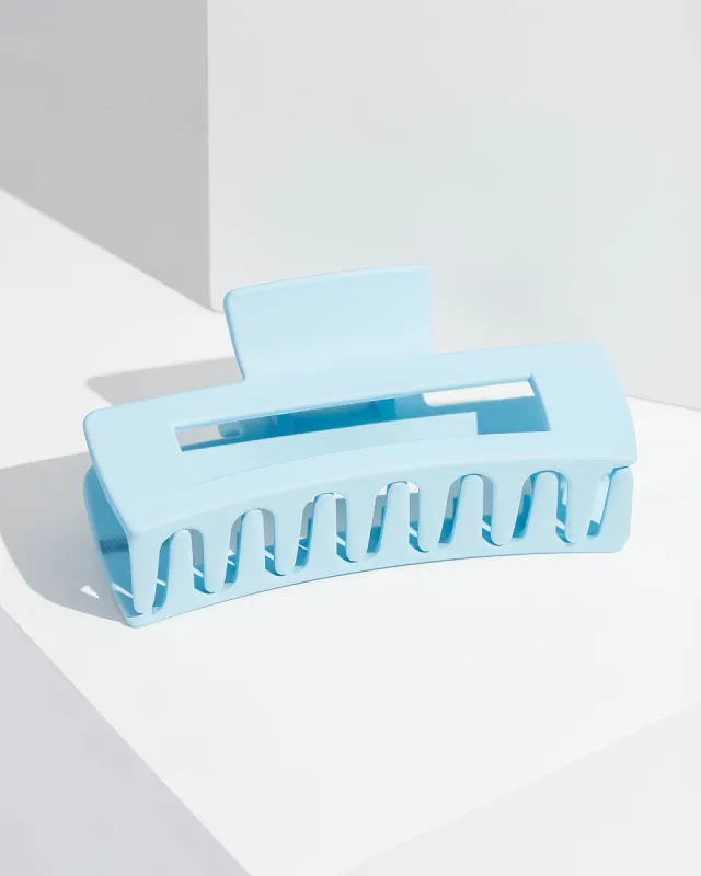 Blue Rectangle Matte Claw Clip sold by Collete Hayman