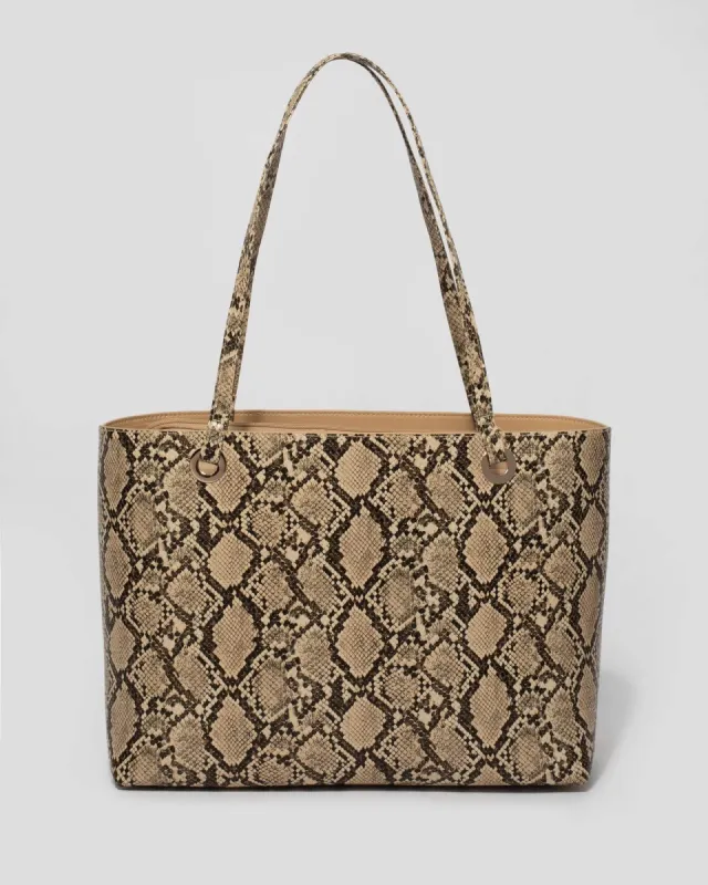 Python Print Anya Tote Bag sold by Collete Hayman