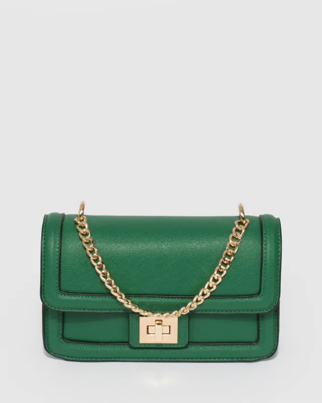 Ari Lock Green Crossbody Bag sold by Collete Hayman