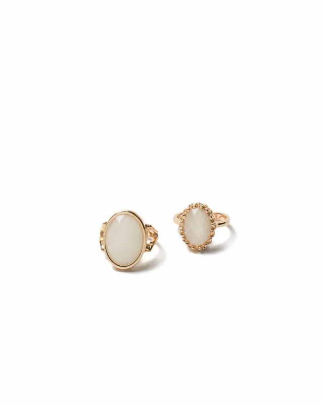 Stone Cocktail Ring Set - Medium sold by Collete Hayman