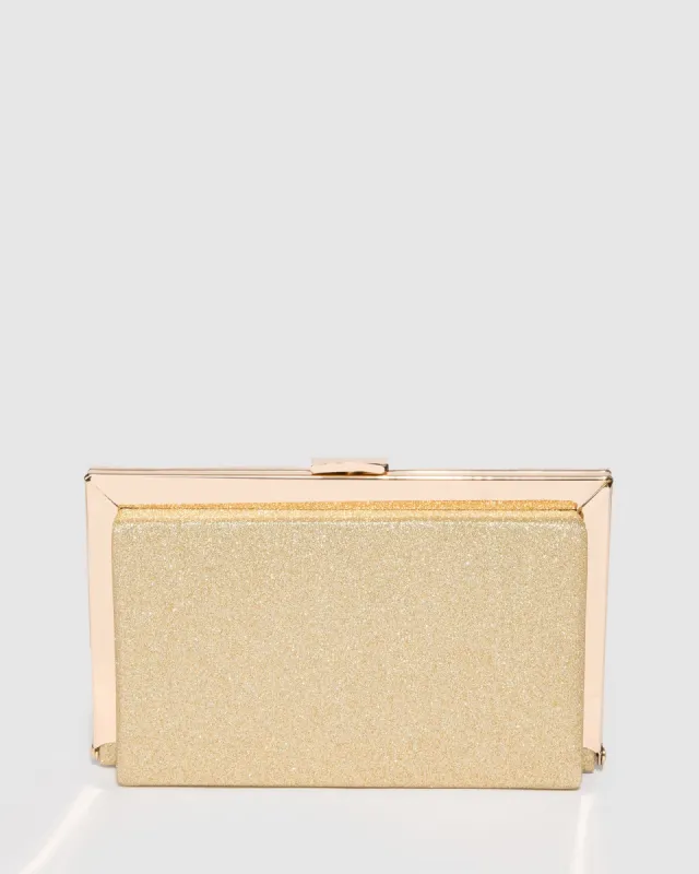 Gold Aisha Clutch Bag sold by Collete Hayman