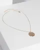 Gold Organic Disc Drop Necklace sold by Collete Hayman