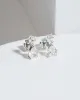 Silver Cubic Zirconia Hanging Teardrop Stud Earrings sold by Collete Hayman