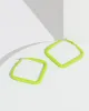 Green Square Hoop Earrings sold by Collete Hayman