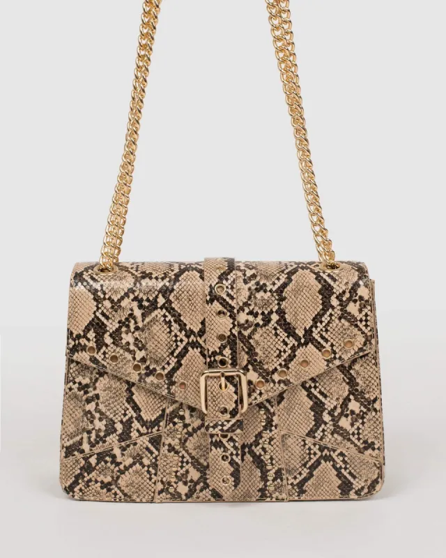 Python Stud Crossbody Bag sold by Collete Hayman
