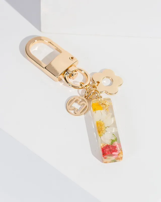 I - Initial Bag Charm Flower sold by Collete Hayman