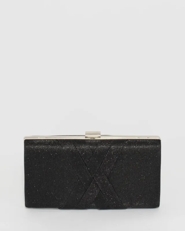 Black Melanie Clutch Bag sold by Collete Hayman