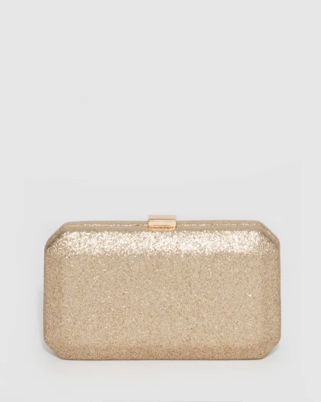 Gold Bonita Hardcase Clutch Bag sold by Collete Hayman