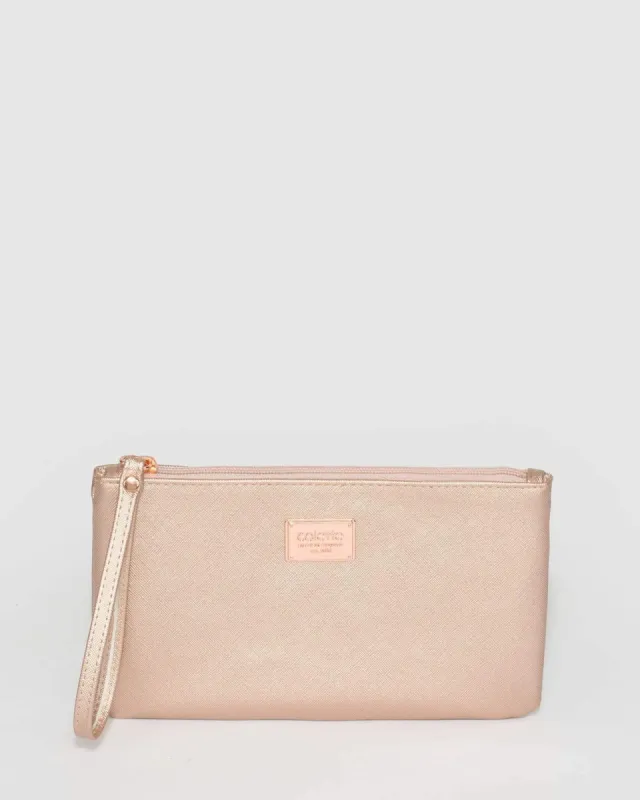Rose Gold Brook Wristlet Purse sold by Collete Hayman