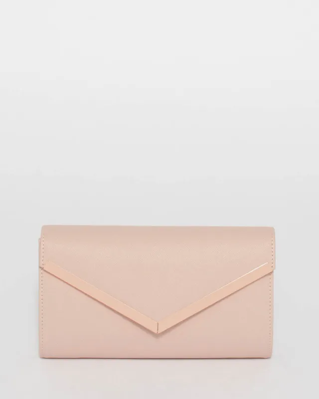 Pink Cindy Evening Clutch Bag sold by Collete Hayman