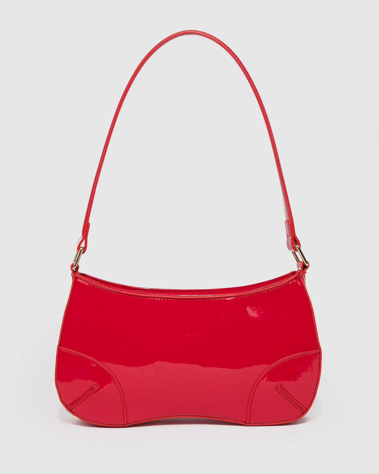 Red Calliope Curved Shoulder Bag sold by Collete Hayman product image thumbnail 4