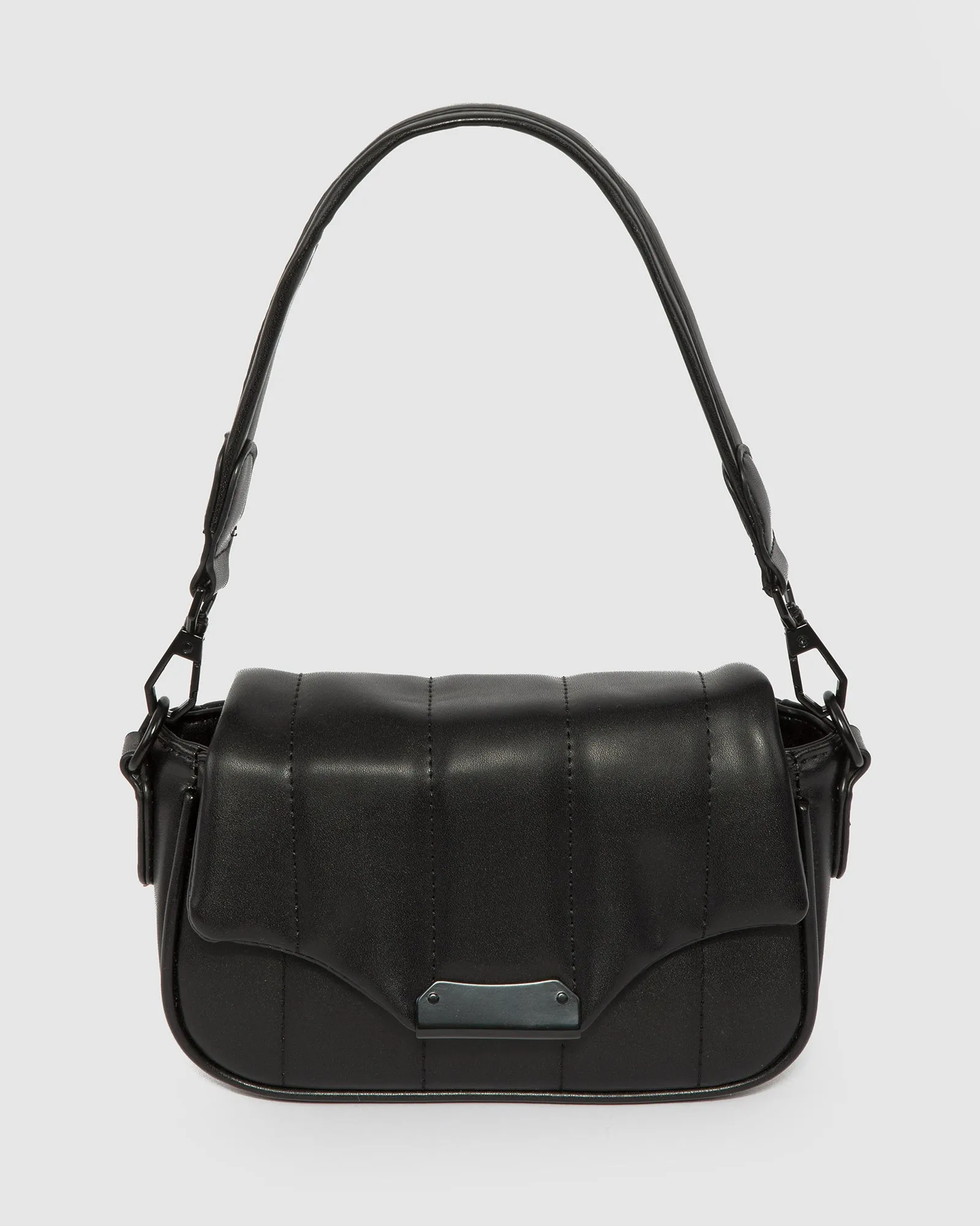 Black Luna Quilt Crossbody Bag sold by Collete Hayman