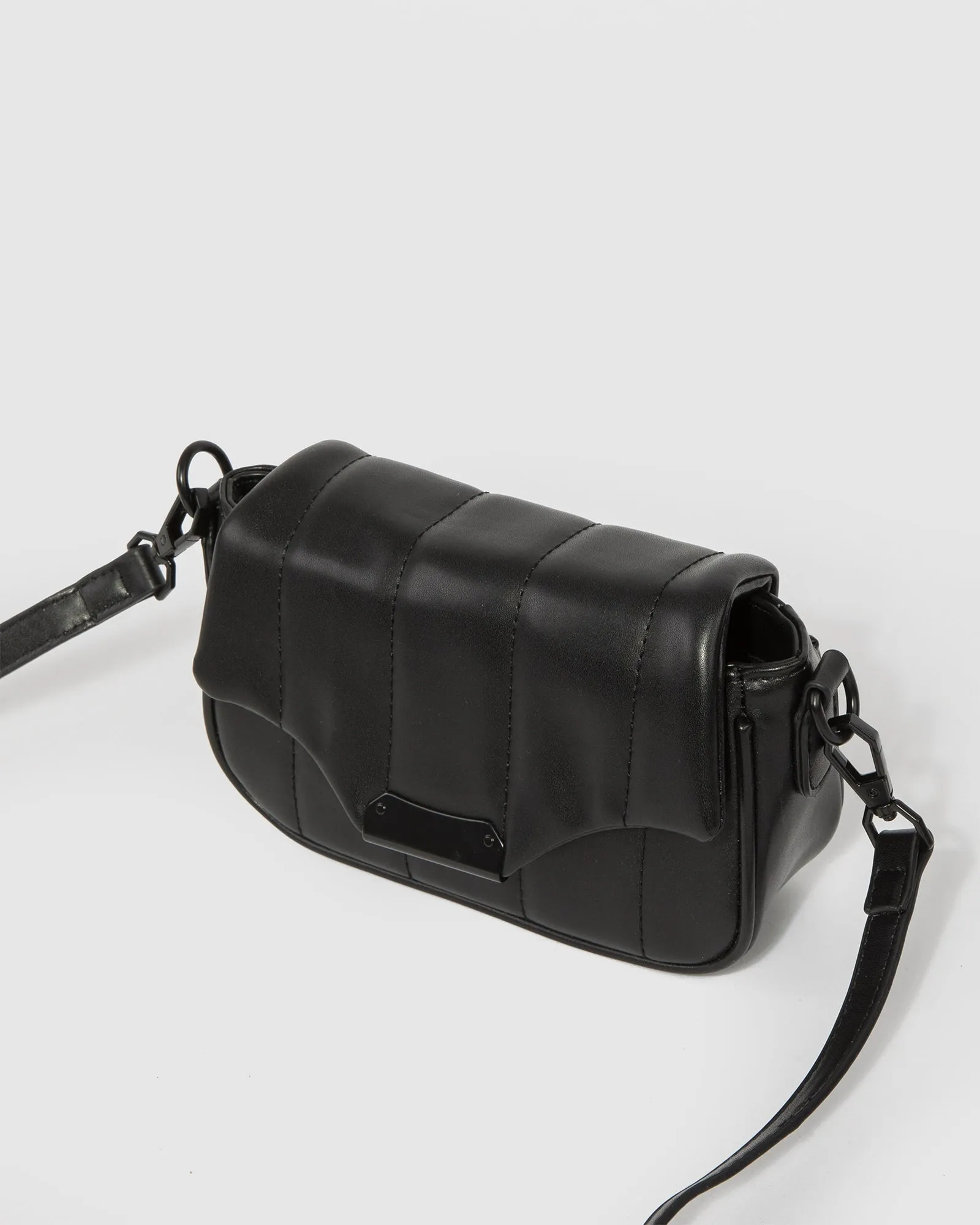 Black Luna Quilt Crossbody Bag sold by Collete Hayman product image thumbnail 5