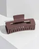 Brown Rectangle Matte Claw Clip sold by Collete Hayman