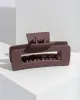 Brown Rectangle Matte Claw Clip sold by Collete Hayman