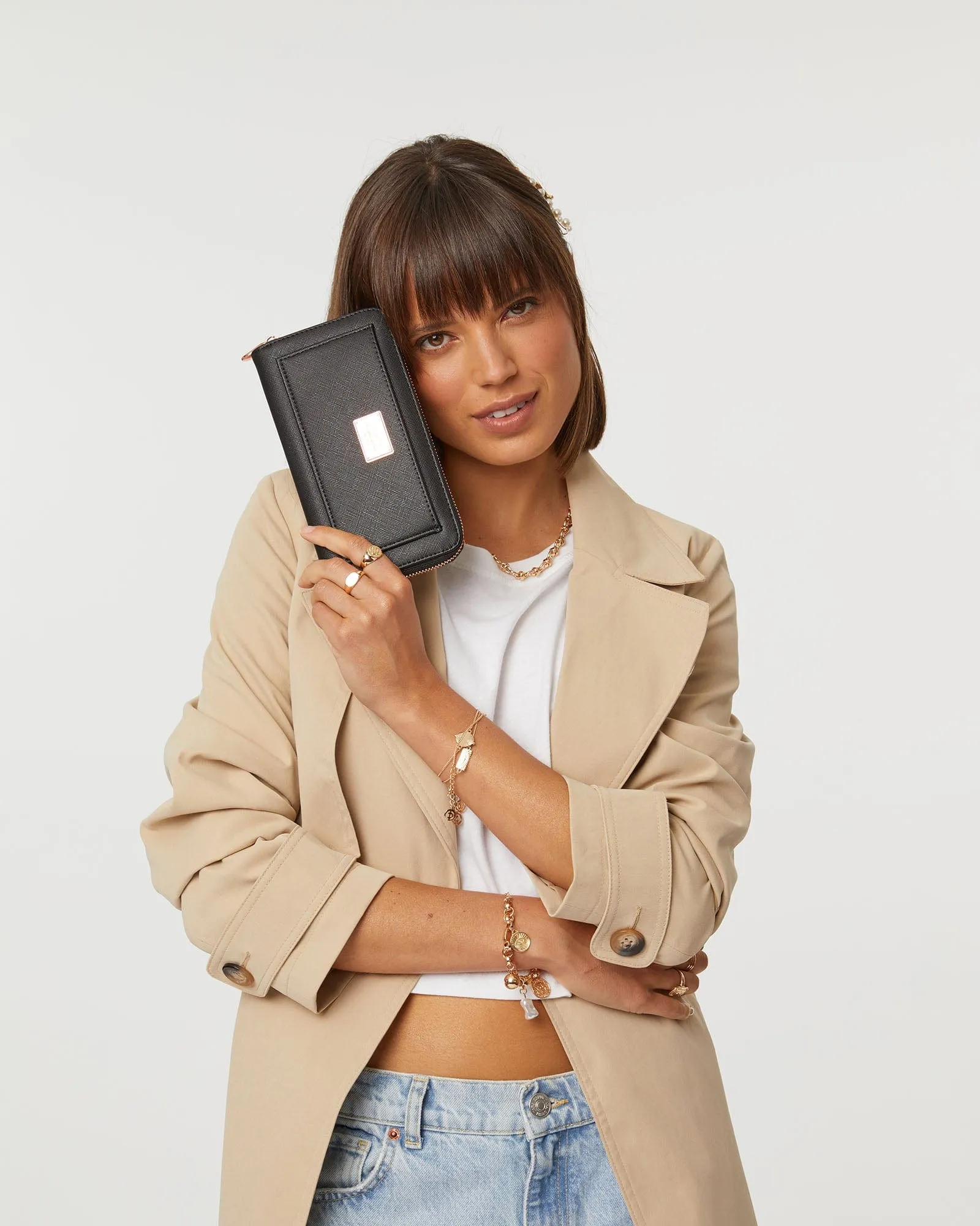 Black And Rose Gold Tarryn Wallet sold by Collete Hayman product image thumbnail 4