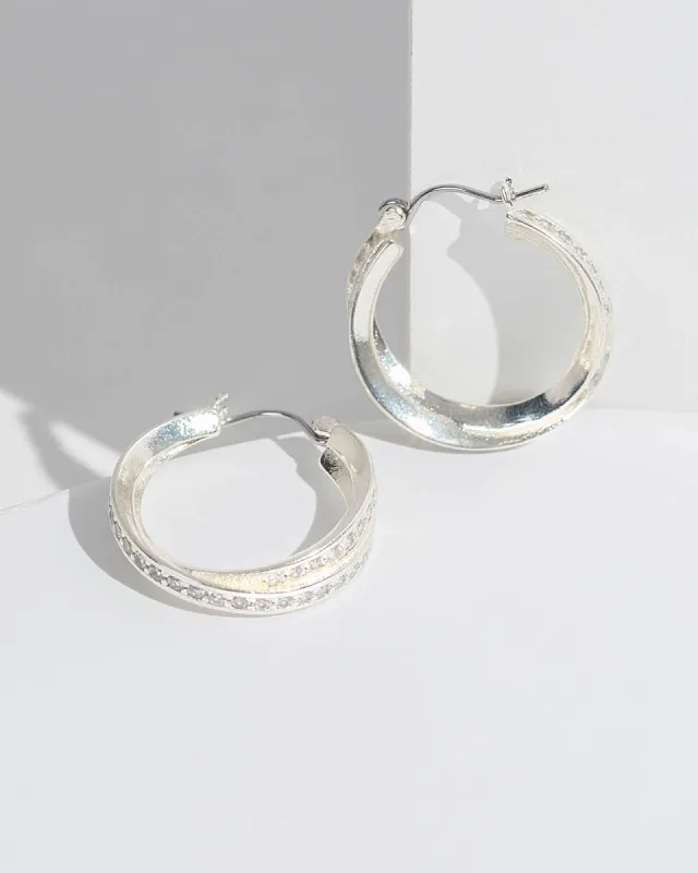 Crystal Twist Hoop Earrings sold by Collete Hayman