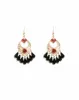 Red Gold Tone Metal Rose Detailed Statement Earrings sold by Collete Hayman