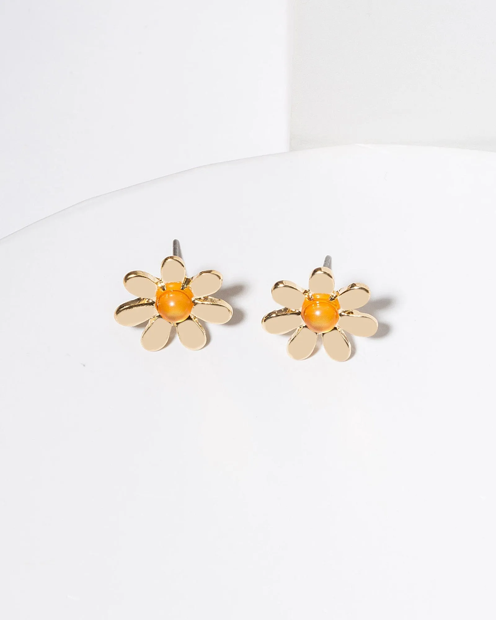 Gold Daisy Stud Earrings sold by Collete Hayman