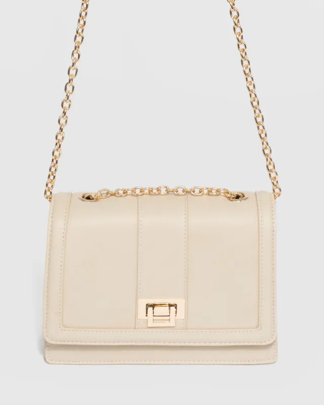 Ivory Hadly Lock Crossbody Bag sold by Collete Hayman