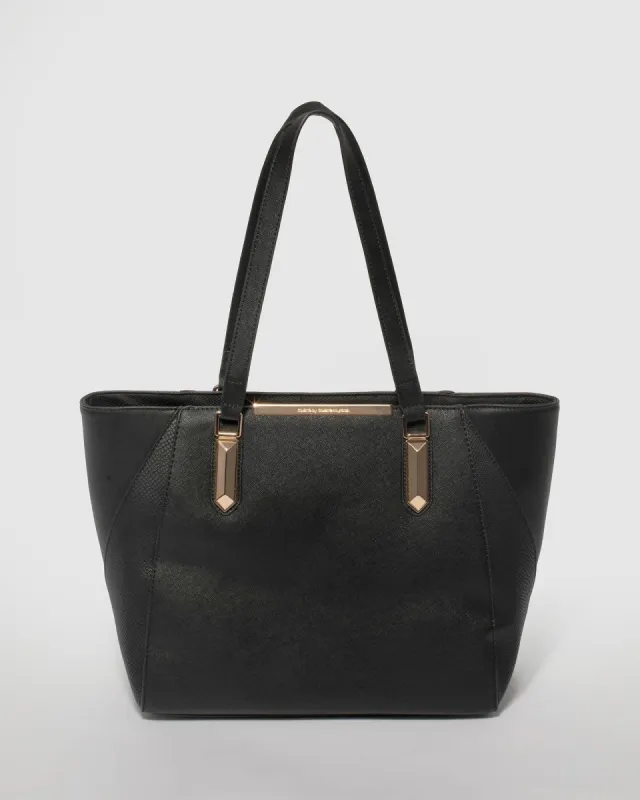 Black And Gold Tote Bag sold by Collete Hayman