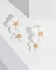 White Statement Flower Drop Earrings sold by Collete Hayman