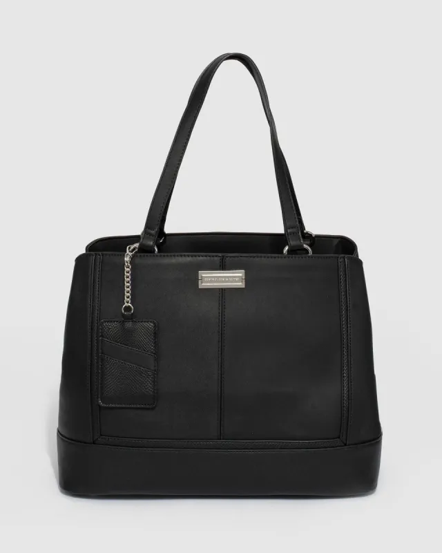 Inaya Black Tote Bag sold by Collete Hayman