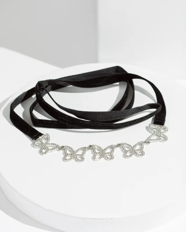 Black Butterfly Choker Necklace sold by Collete Hayman