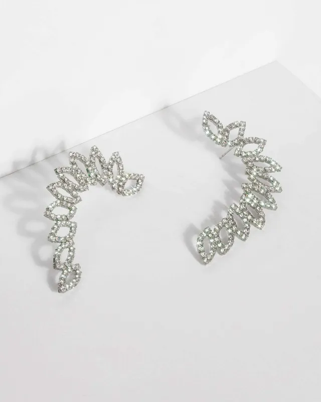 Gunmetal Diamante Ear Cuff sold by Collete Hayman