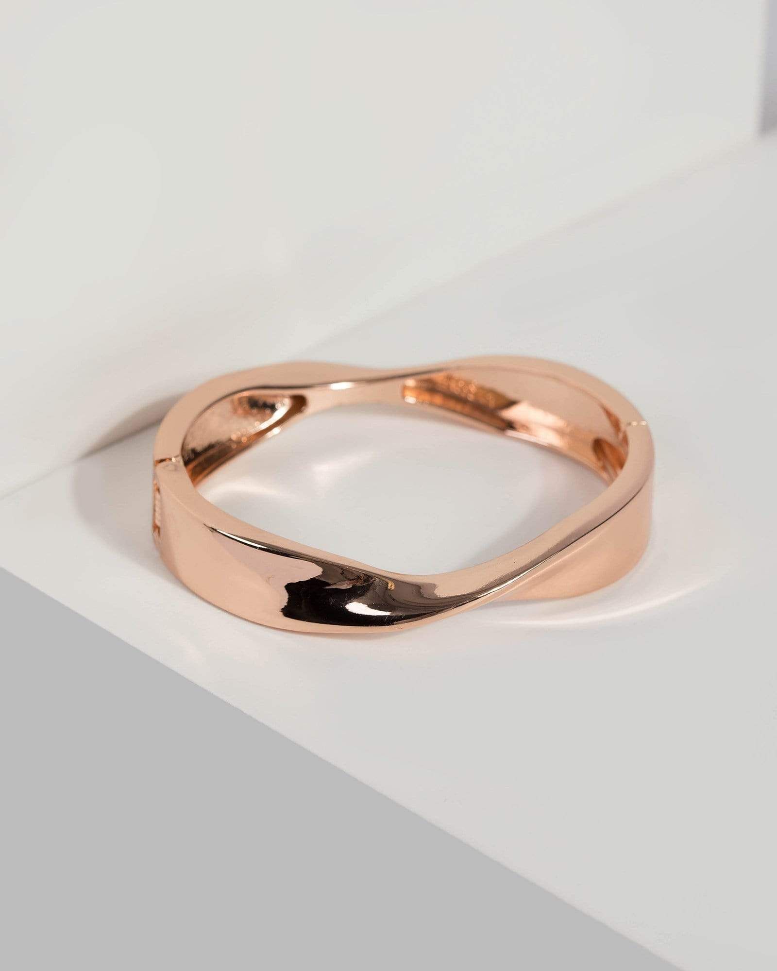 Rose Gold Twisted Clasp Bangle sold by Collete Hayman