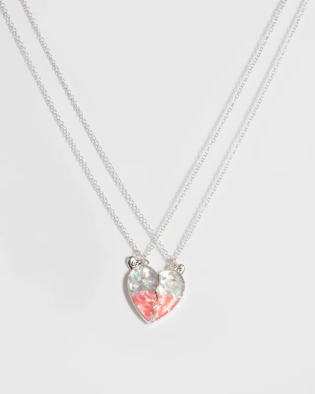 BFF Glitter Heart Necklace sold by Collete Hayman